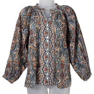 Cleobella Like New Fabiola Raglan Peasant Blouse Boho Organic Vintage-Insp - XS